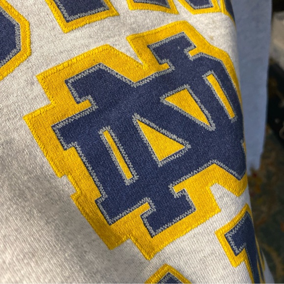 Vintage 90s Fighting Irish Notre Dame College Crewneck Sweatshirt  Size XL Shirt - Picture 10 of 16